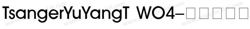 TsangerYuYangT WO4字体转换